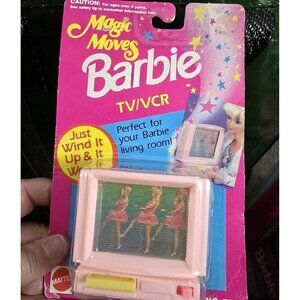 Vintage Mattel Wind Up Barbie Magic Moves TV / VCR Sealed